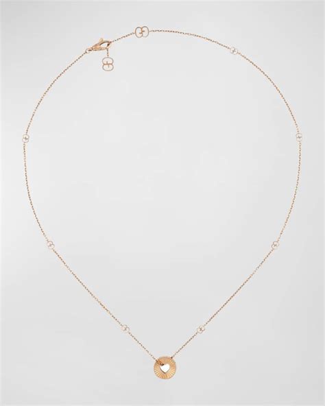 gucci rose gold necklace|gucci gold necklace men's.